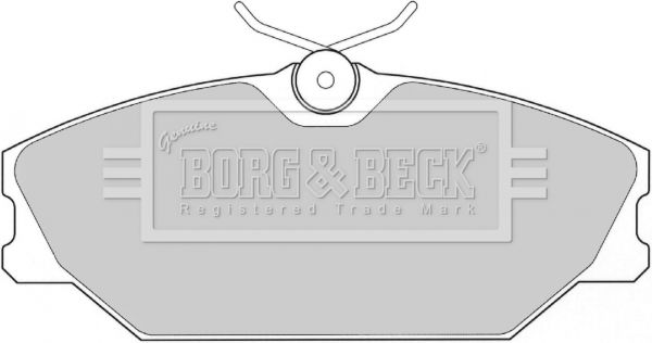 BORG & BECK stabdžių trinkelių rinkinys, diskinis stabdys BBP1708